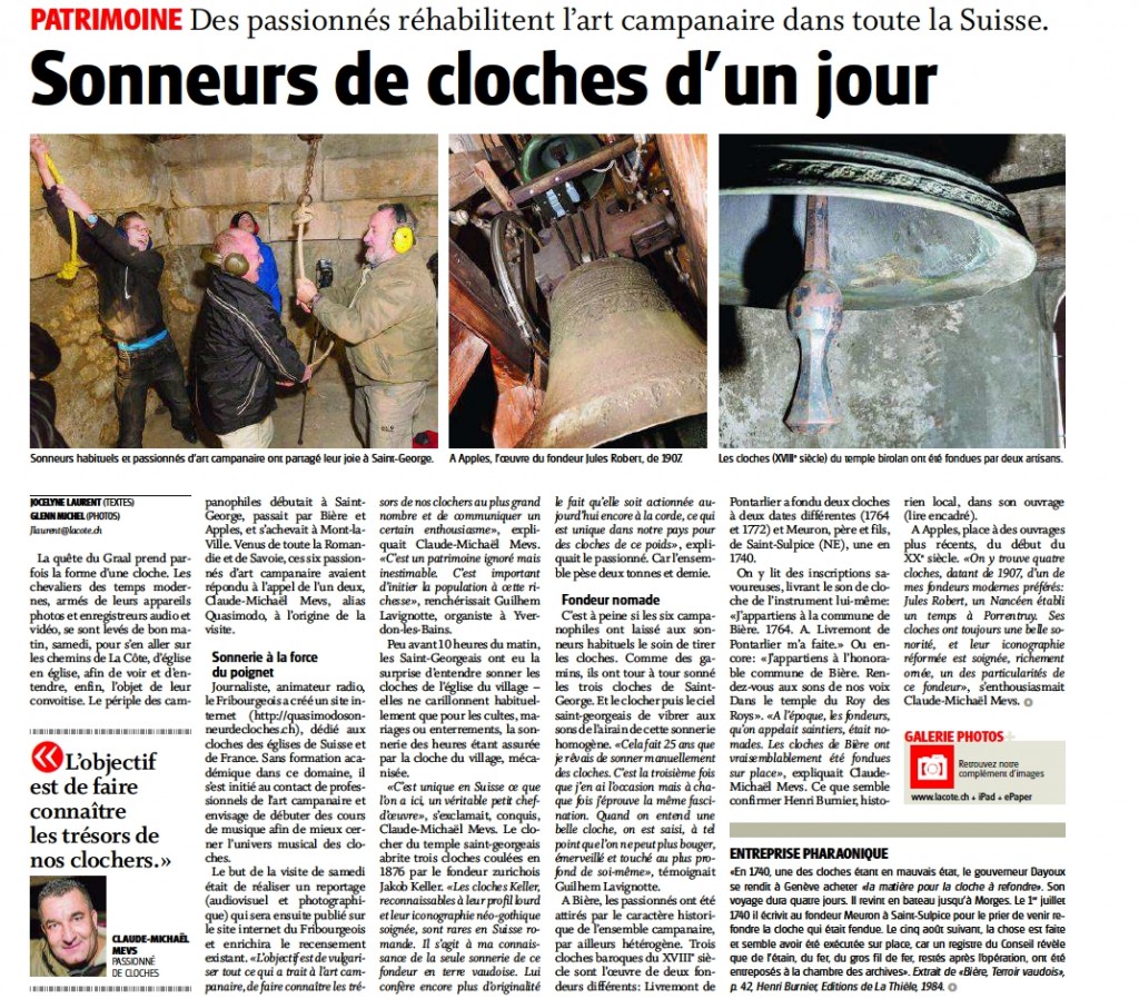 Article La Côte 03_02_2014
