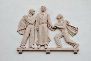 Bienne St Paul bas-relief